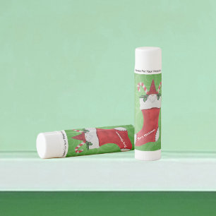 Little Bearded Gnome Christmas Stocking Candy Cane Lip Balm