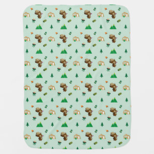 Little bear's camping trip baby blanket