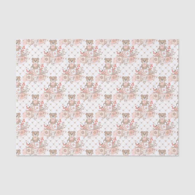 Little Bears For Girls Tissue Paper (Front)