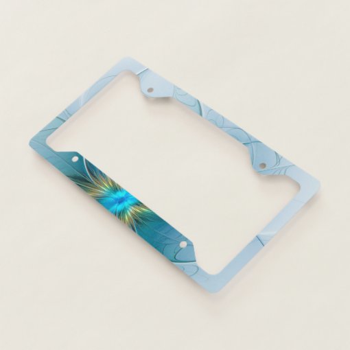 Texas Blue Bonnet License Plate Frame - Flower Design Tag Holder For Cars & Trucks