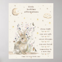 Little Bedtime Affirmations Poster