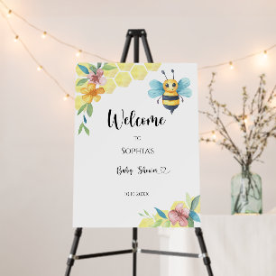 Little Bee baby shower Foam Board