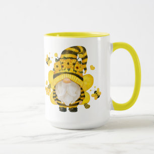 Little Bee Gnome In Sunflowers Mug