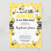 Little Bee on the Way | Bee Baby Shower Invitation