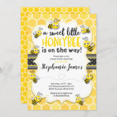 Little Bee on the Way | Bee Baby Shower Invitation (Front/Back)
