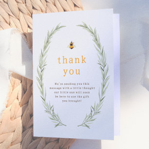 Little Bee   Rustic Baby Shower Thank You