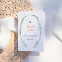 Little Bee | Rustic Baby Shower Thank You
