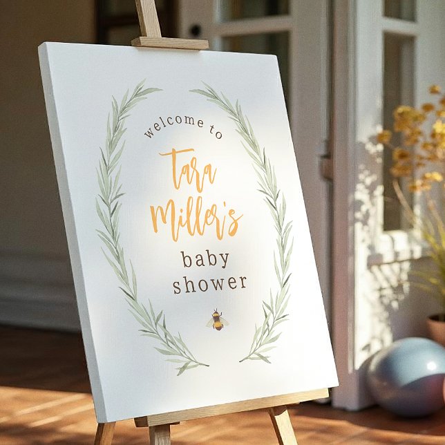 Little Bee | Rustic Baby Shower Welcome Sign (Creator Uploaded)