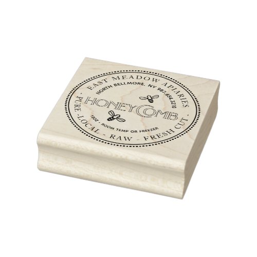 Little bees Dainty Honeycomb Label Stamp