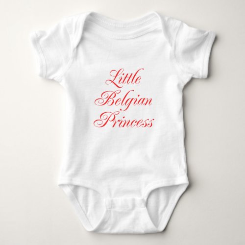 Little Belgian Princess Baby Bodysuit