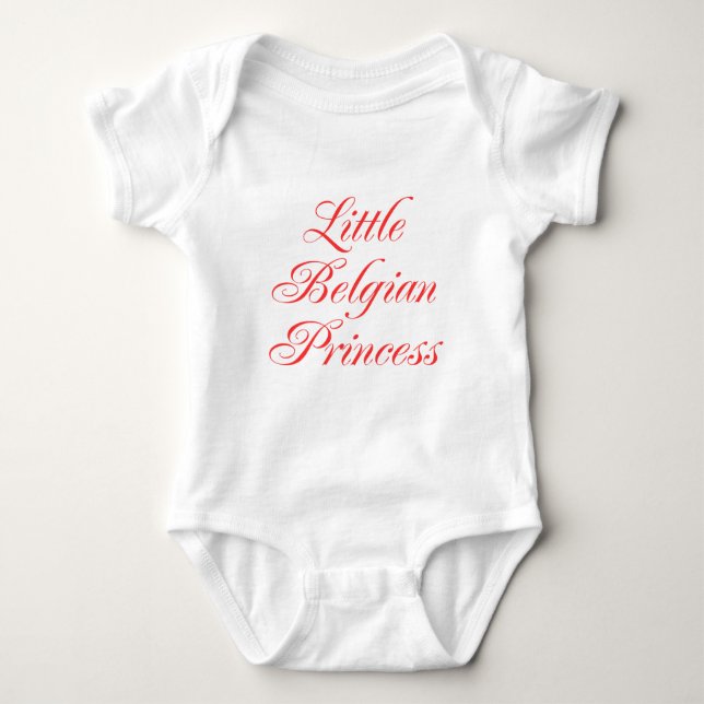 Little Belgian Princess Baby Bodysuit (Front)