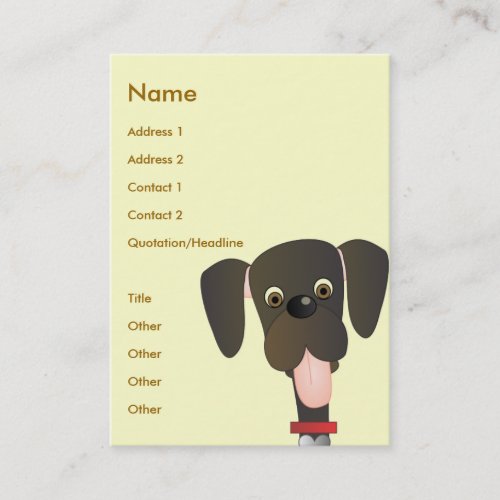 Little Big Dog Business Card Templates