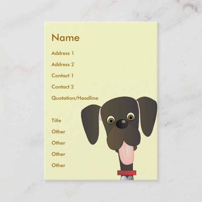 Little Big Dog Business Card (Front)