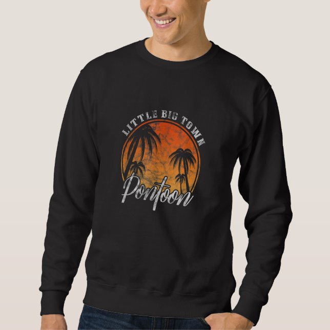 Little Big Town Pontoon Summer Vacation Vintage Sweatshirt (Front)