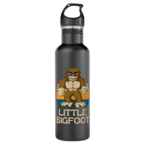 Little Bigfoot  Funny Bigfoot Boy Stainless Steel Water Bottle