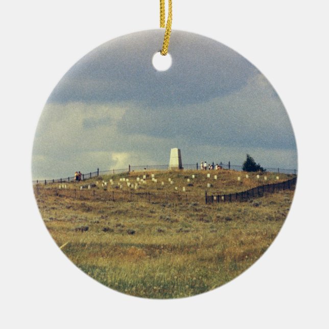 Little Bighorn Battlefield National Monument (phot Ceramic Ornament (Front)