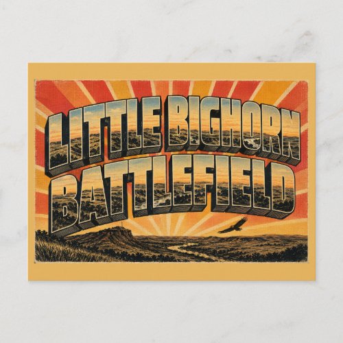 Little Bighorn Battlefield National Monument Postcard
