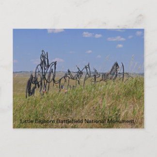 Little Bighorn Memorial Postcard