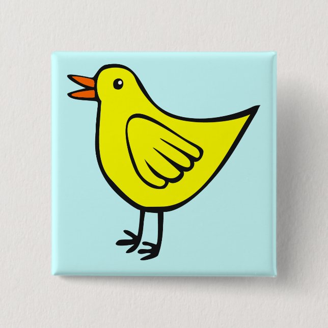 Little Bird 01 Pinback Button (Front)
