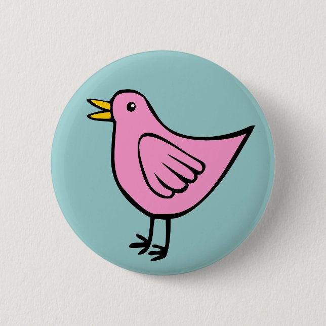 Little Bird 04 Pinback Button (Front)
