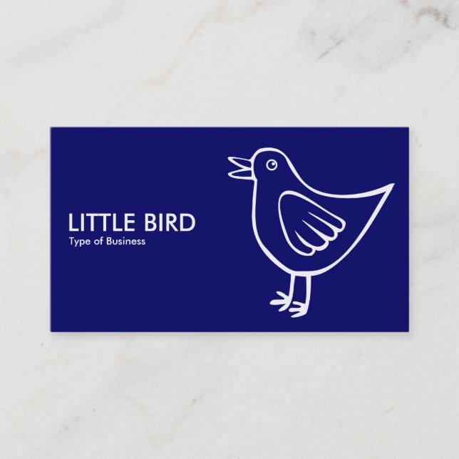 Little Bird 05 - Deep Navy Business Card (Front)