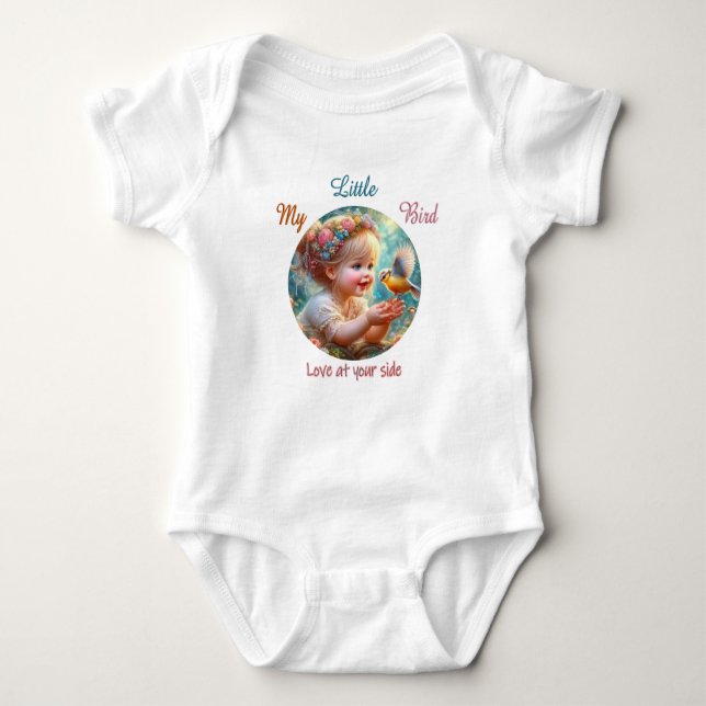 Little Bird Baby Jersey Bodysuit (Front)