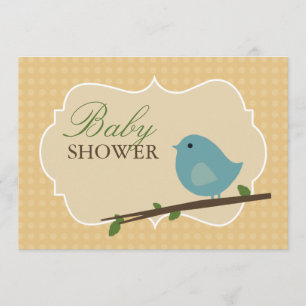 Little Bird Baby Shower Invitations