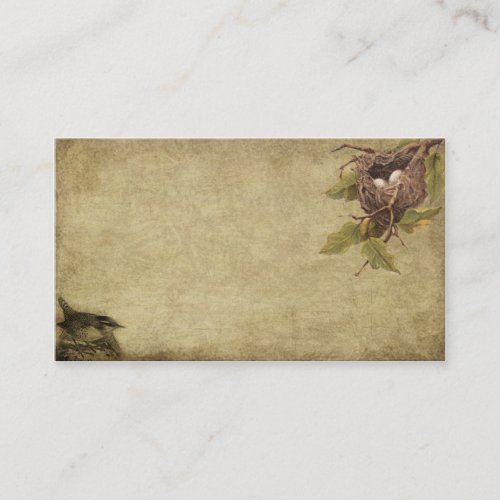 Little Bird  Birdnest_ Prim Biz Cards