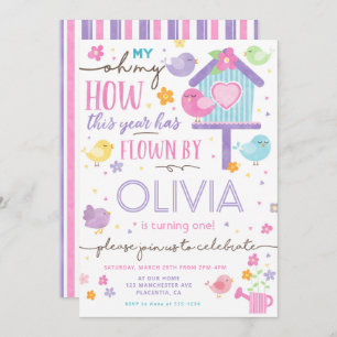 Little Bird Birthday Party Invitation