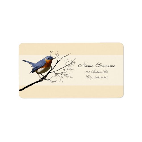 Little Bird Blue address labels