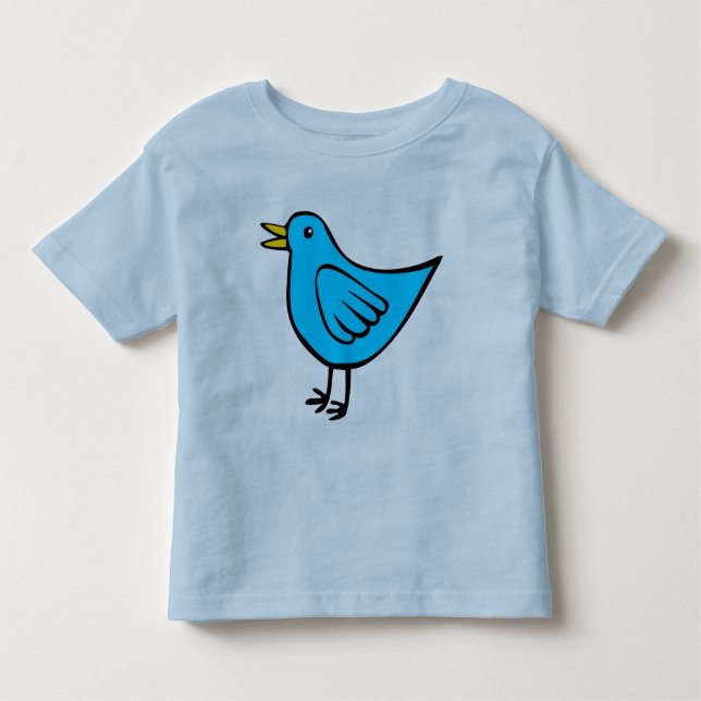 Little Bird - Blue Toddler T-shirt (Front)