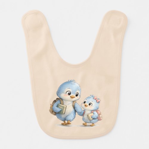 Little Bird Brother Sister Baby Bib