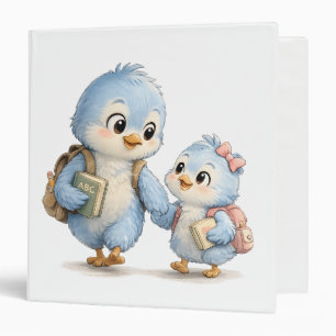 Little Bird Brother Sister Ring Binder
