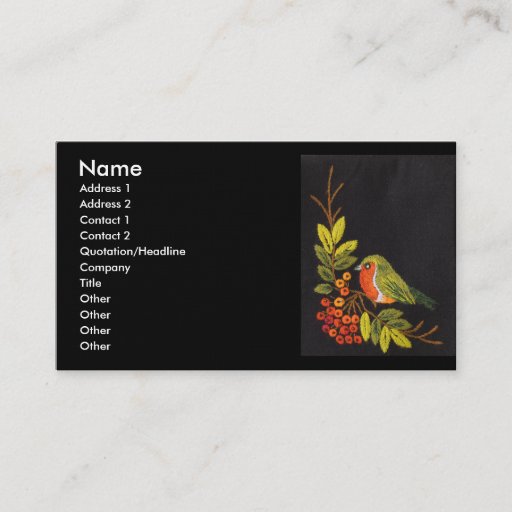 Customizable Little Bird Business Card