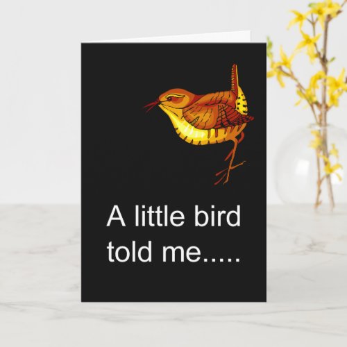 Little bird new baby congrats card