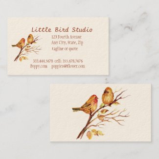 Little Bird Studio Custom Business Card