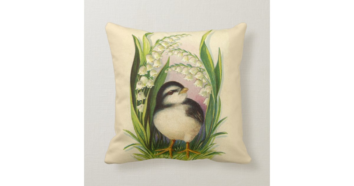 Little Bird Vintage Pillow