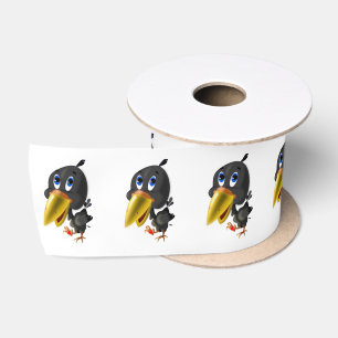 Little Bird with Heart Gift Funny Ribbon