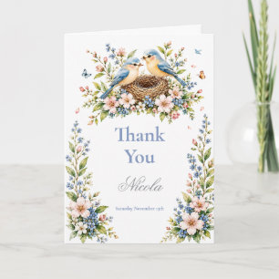 Little Birdie Baby Shower Thank You Card