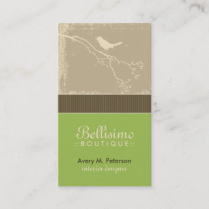 Little Birdie Custom Business Cards (green apple)