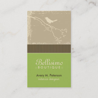 Little Birdie Custom Business Cards (green apple)
