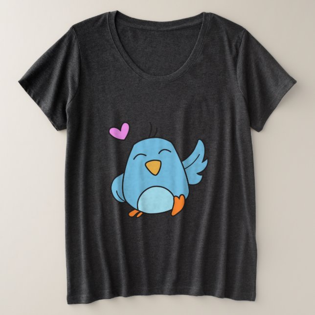 Little Birdie Plus Size T-Shirt (Design Front)