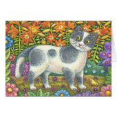 LITTLE BIRDIE TOLD ME, CAT BIRTHDAY CARD Customize (Front Horizontal)