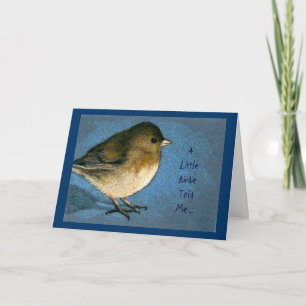 Little Birdie Told Me... Congratulations! Art Card