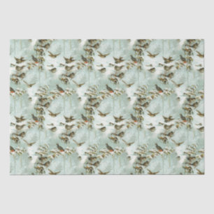 Little Birds in the Snow Tissue Paper