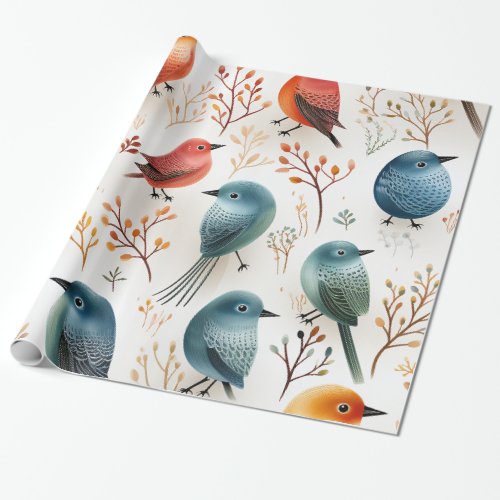 Little Birds Wrapping Paper