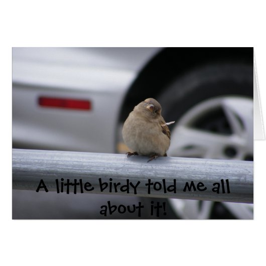 Little Birdy (Customizable!) Cards (Front Horizontal)