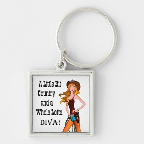 Little Bit Country and a Whole Lotta DIVA Keychain