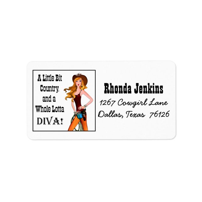 Little Bit Country and a Whole Lotta DIVA! Label (Front)
