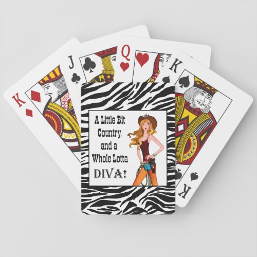 Little Bit Country and a Whole Lotta DIVA Poker Cards